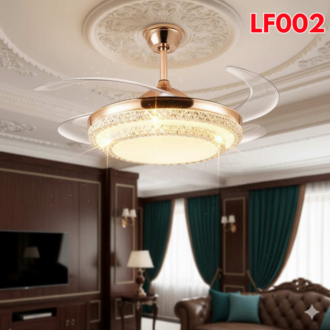 High-Quality LED Smart Ceiling Fan with Light