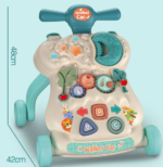 Premium Baby Toddler Walker with Early Learning Activity Center - 48cm Height - Image 3