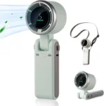Premium Portable & Foldable Turbo Mini Fan with Neck Strap - Globuy - Image 2