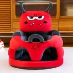 Premium Velvet Soft Plush Baby Sofa Anti-Fall  - Ergonomic Sitting Support Chair for Infants