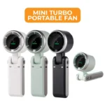 Premium Portable & Foldable Turbo Mini Fan with Neck Strap - Globuy - Image 3